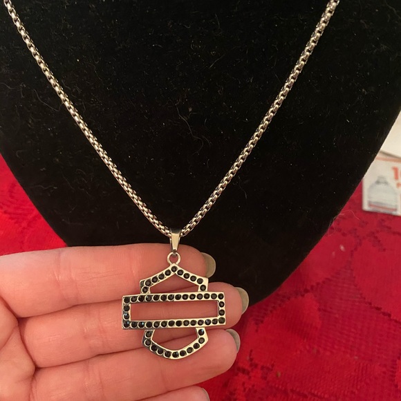 🌹Necklace Black Stone and earrings - Picture 5 of 6